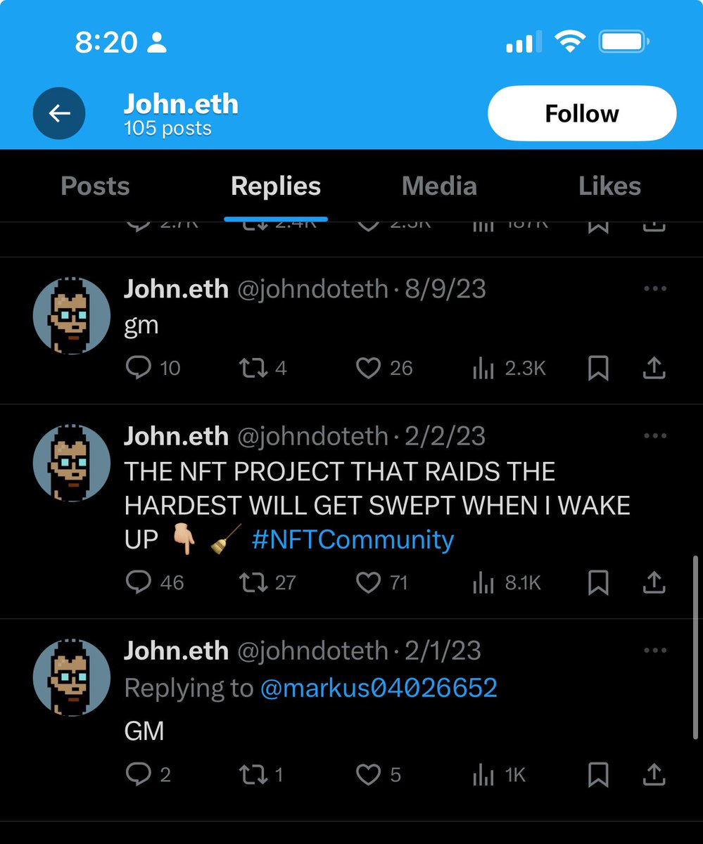 NftGoody's tweet image. As we get deeper into the bull run watch out for accounts like this 
1. Very little activity all year, only a few engagement farms
2. “I want to bless people” giveaway post for engagement 
3. Drops a token an hour later
4. The account used to be named Steve 
Do some DD before…