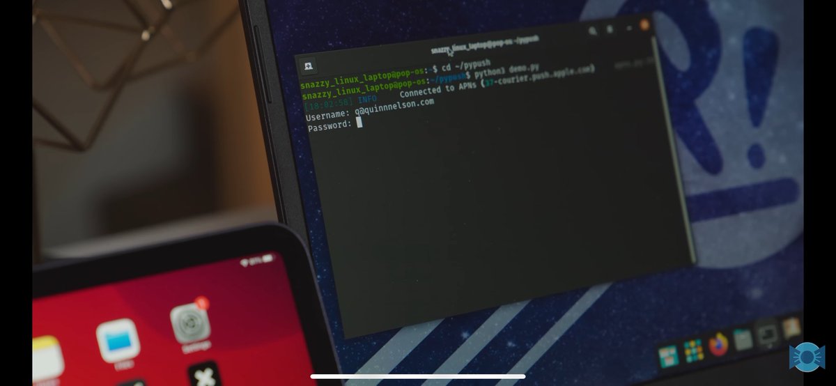 caalebwarren's tweet photo. @SnazzyLabs was this just a missed blur (email) or were you using a dummy email in the terminal? 
Just wasn’t sure if you meant to show that! https://t.co/SXzgaGChKY