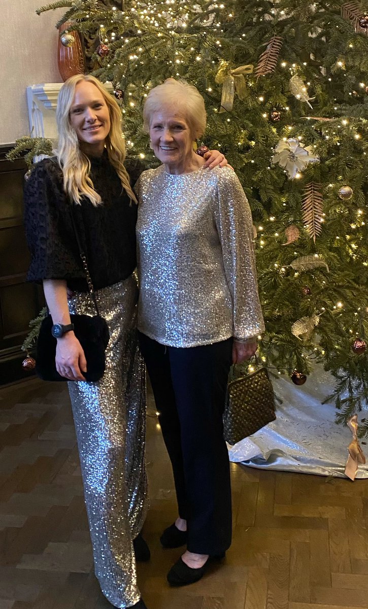 MissBracken's tweet photo. When you’ve got Christmas lunch at 1pm but need to get the dog walked before it gets dark. 

Sequins and wellies it is!! https://t.co/ha7UQsnnbp