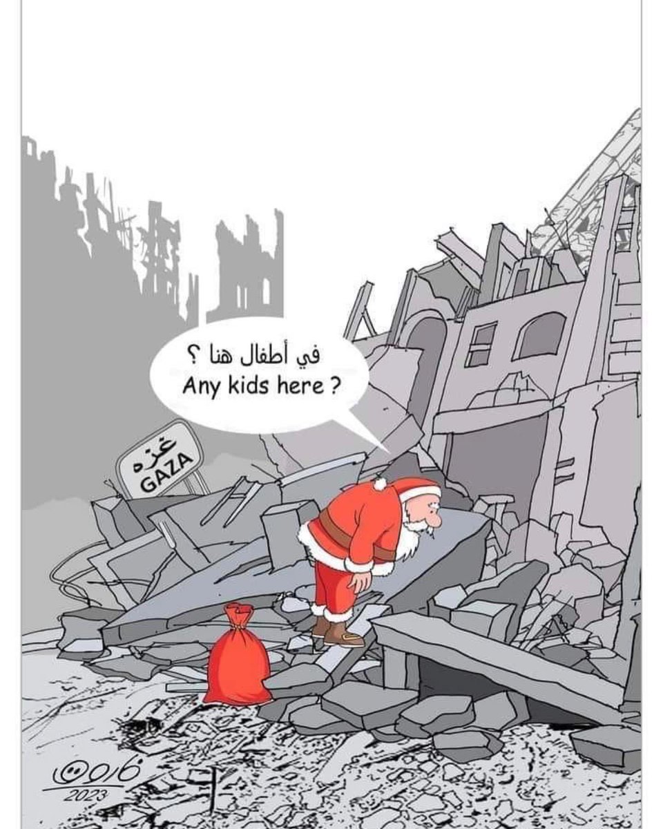 As many of us celebrate Christmas with family and friends spare a thought, a donation, a demand for those innocent less fortunate humans trying to make sense of this sick planet we live on, if they are still alive that is …..  #happychristmas #ceasefireInGazaNOW