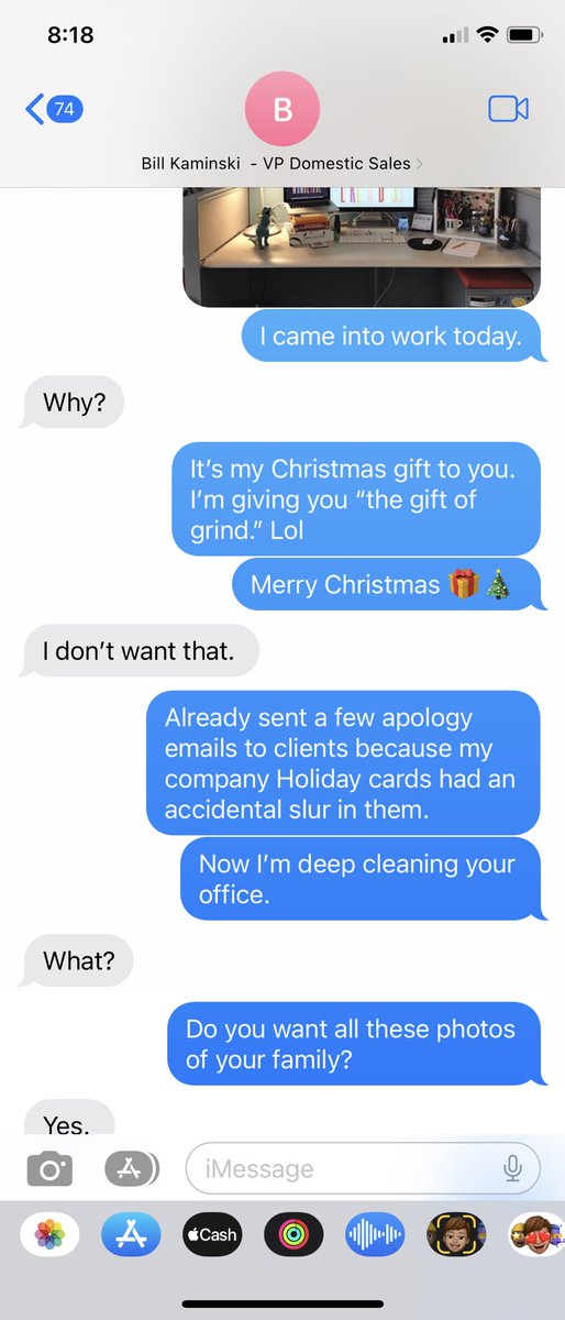 atdanwhite's tweet photo. Giving my boss the gift of grind https://t.co/nOLZ1hg1et