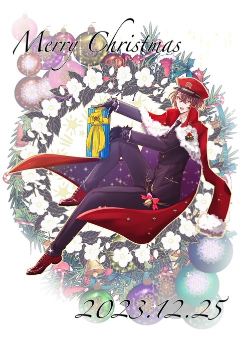 「fur trim merry christmas」 illustration images(Latest)