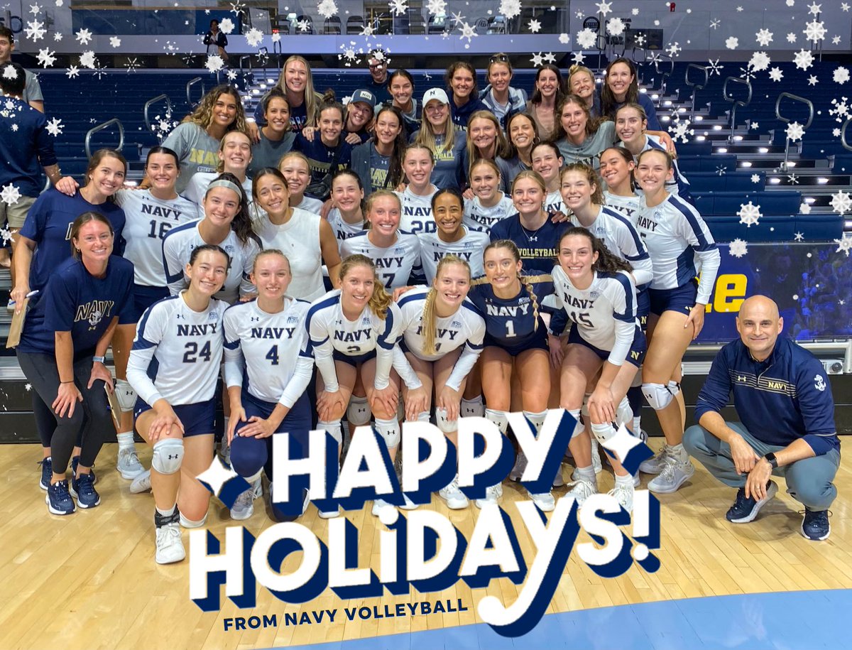 NavyVolleyball's tweet photo. Happy Holidays🎄

#GoNavy https://t.co/bbyBn9bWvl