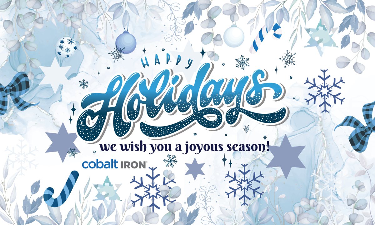 CobaltIron's tweet photo. From our Cobalt Iron family to yours, we hope you have a warm Holiday Season filled with good cheer and great company! We hope you enjoy quality time with friends and family. βοΈ #2023Holidays #SpreadingCheer https://t.co/kTxJe1IIke