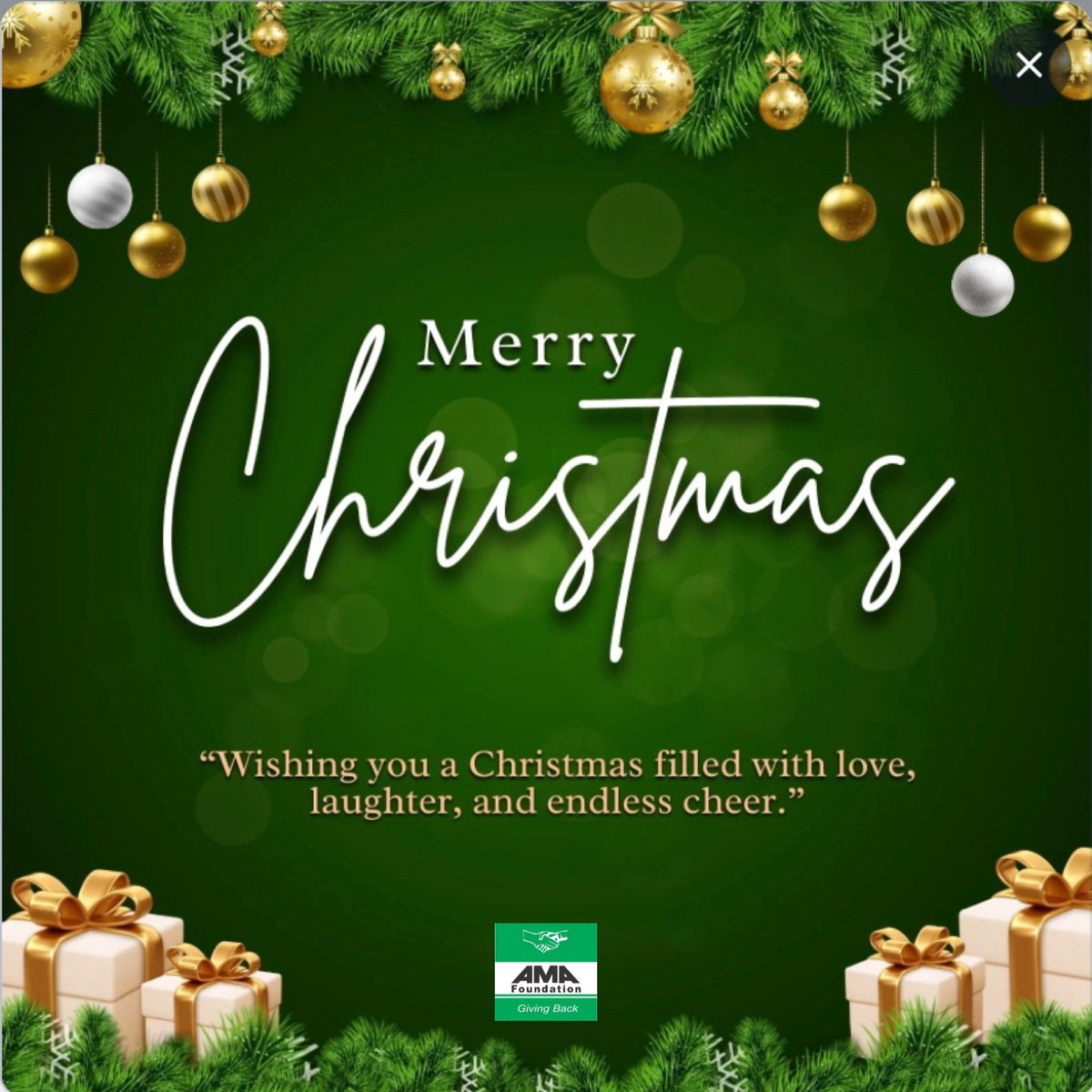 AMA_Foundation's tweet photo. Merry Christmas from us at AMA. https://t.co/jL2h0HtXjv
