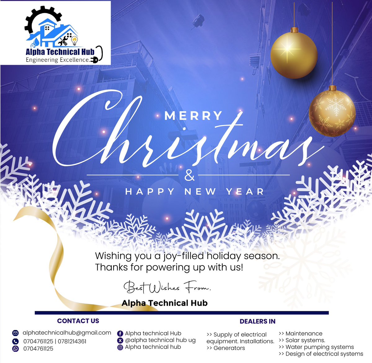 We wish a merry Xmas and a prosperous new year