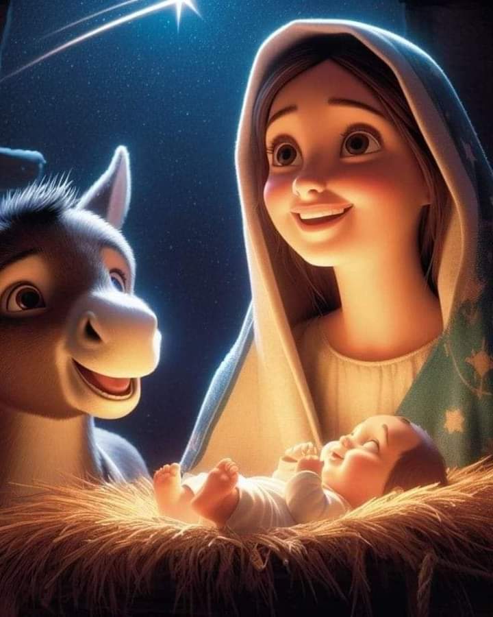 ¡𝗬𝗔 𝗡𝗔𝗖𝗜𝗢́!

¡Alegrese toda la tierra, ha nacido Jesús, el Salvador! Feliz navidad para todos ustedes y sus familias! 

Viva Cristo Rey! 
🙏❤️👑