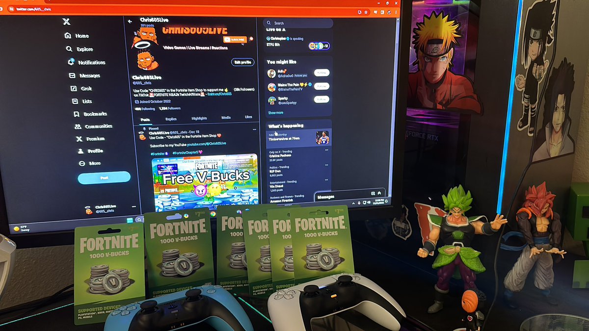 605__chris's tweet photo. Merry Christmas 🎁 Who Needs V-Bucks??? Fortnite Code - 24 hours 

-Retweet ♻️

-Subscribe to my Youtube channel 👇 https://t.co/EF1D5LhpT0

-Like And Comment My Recent YouTube Upload ❤️

Drop a “🎄” down below when DONE https://t.co/vzzSXn81Cg