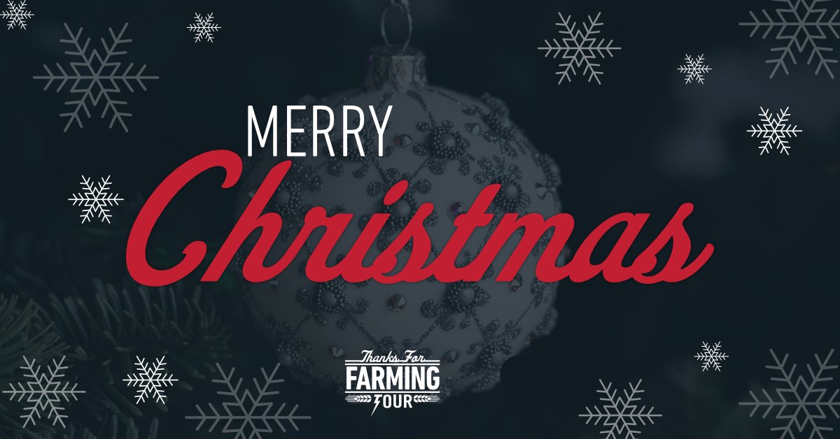 Merry Christmas from all of us at the Thanks For Farming Tour.  #merrychristmas #thanksforfarming #thankafarmer