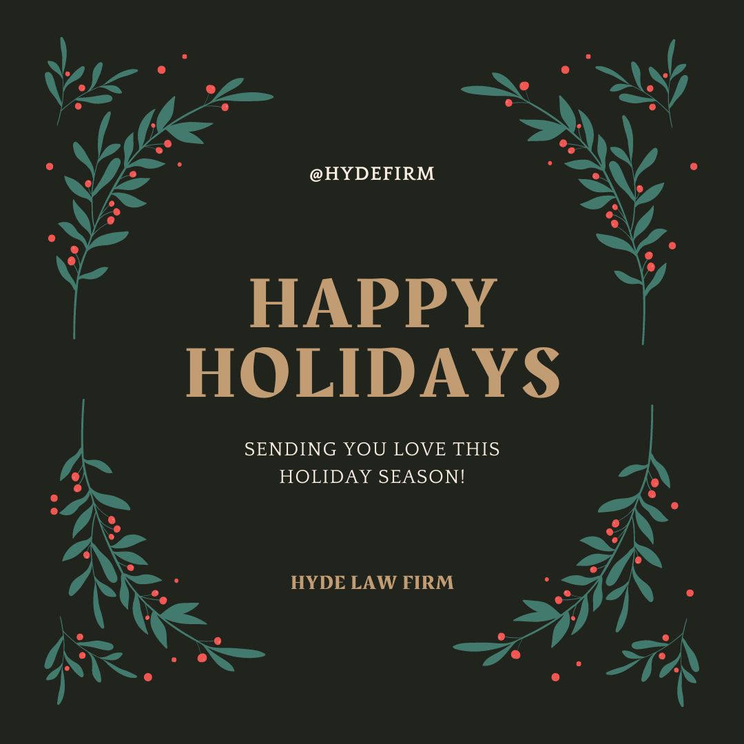 We at the Max Hyde Law Firm want to wish all of you a happy holiday season! And we hope you can share it with those you love ❤️🎁🎄 
#christmas #holidays #happyholidays #hydelawfirm #happychristmas