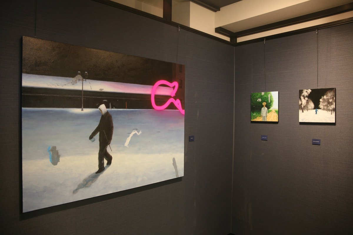 hattoriatsuhiro's tweet photo. 個展「旅の途中」は無事終了致しました。
年末のお忙しい中、ご来場いただいた皆様に心より御礼申し上げます。
小さな展示ではありましたが、学びも多く良い経験になりました。来年は大きい作品も発表したいと思います。

#art #paintings #服部篤浩 #油絵 #絵画 #アート https://t.co/PoLXtTcnYm
