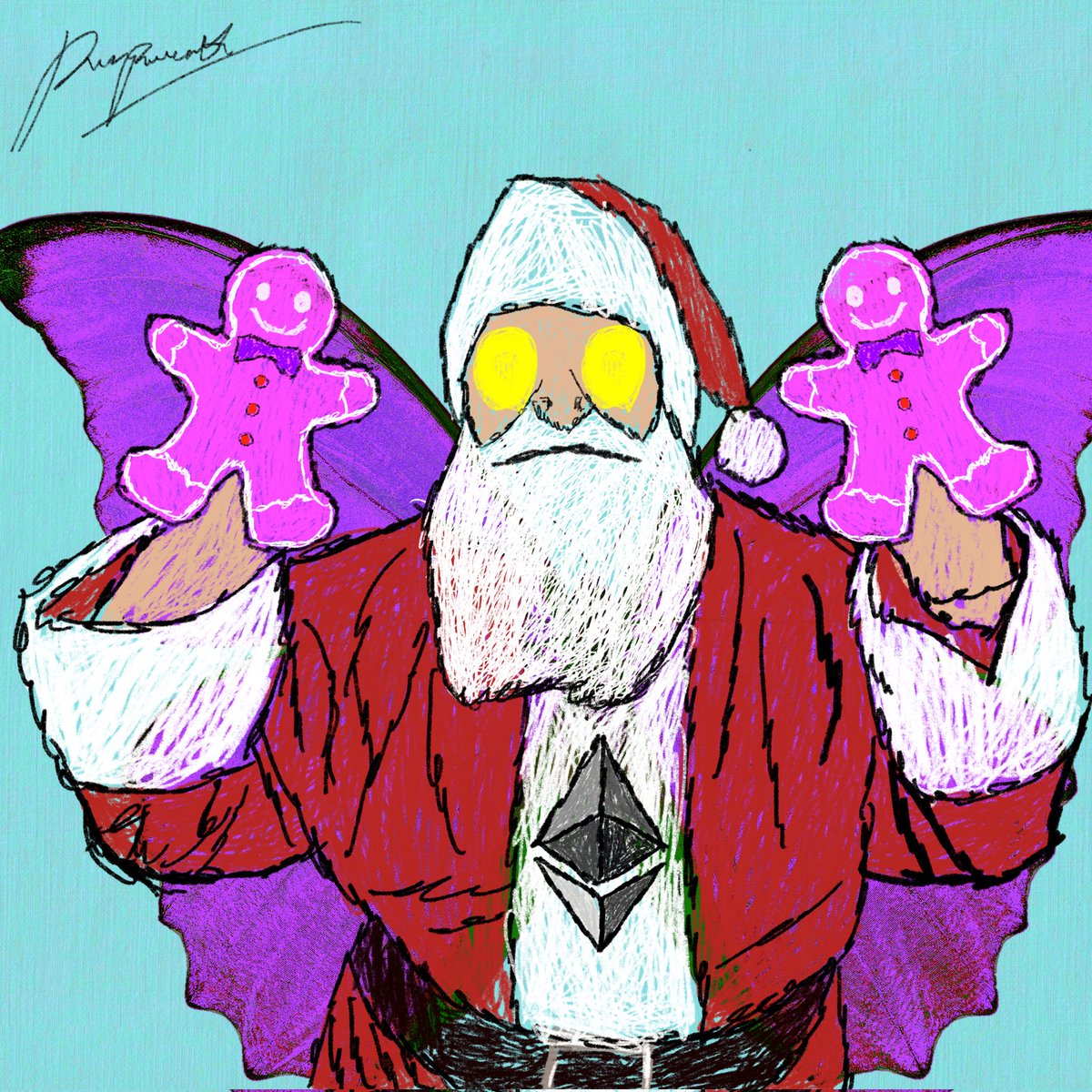 gm &amp; mc 🎄

<a href="/pumpametti/">Pumpametti - Artbrut.eth</a>

#christmas #nft #nftart #Ethereum
#solana