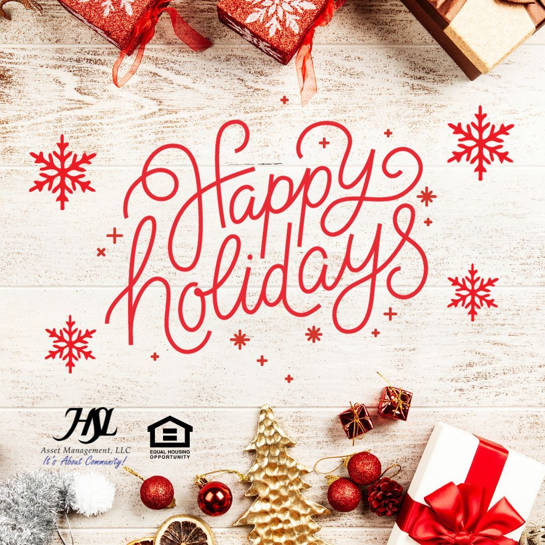 Wishing you all the warmth and joy of the season! 🎄❄️ #HappyHolidays #SeasonsGreetings
#ItsAboutCommunity #HSLProperties #HSL #Arizona #HSLLiving #Home #HomeSweetHome #Apartments #ApartmentLiving
HSL Asset Management, LLC.
[Equal Housing Opportunity]
