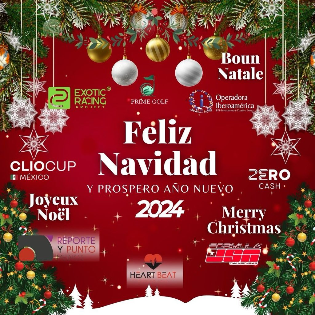 ReporteyPuntoMX's tweet photo. Les deseamos una Feliz Navidad! Nuestros mejores deseos siempre! #feliznavidad #navidad2023 #merrychristmas #joyeuxnoël #bounnatale https://t.co/lm2aiMlBdh