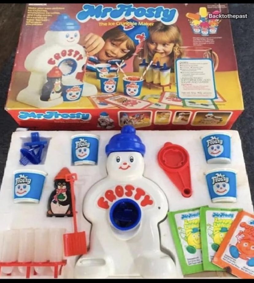 Today marks the 40th anniversary of me not getting a Mr Frosty for Christmas 🥲