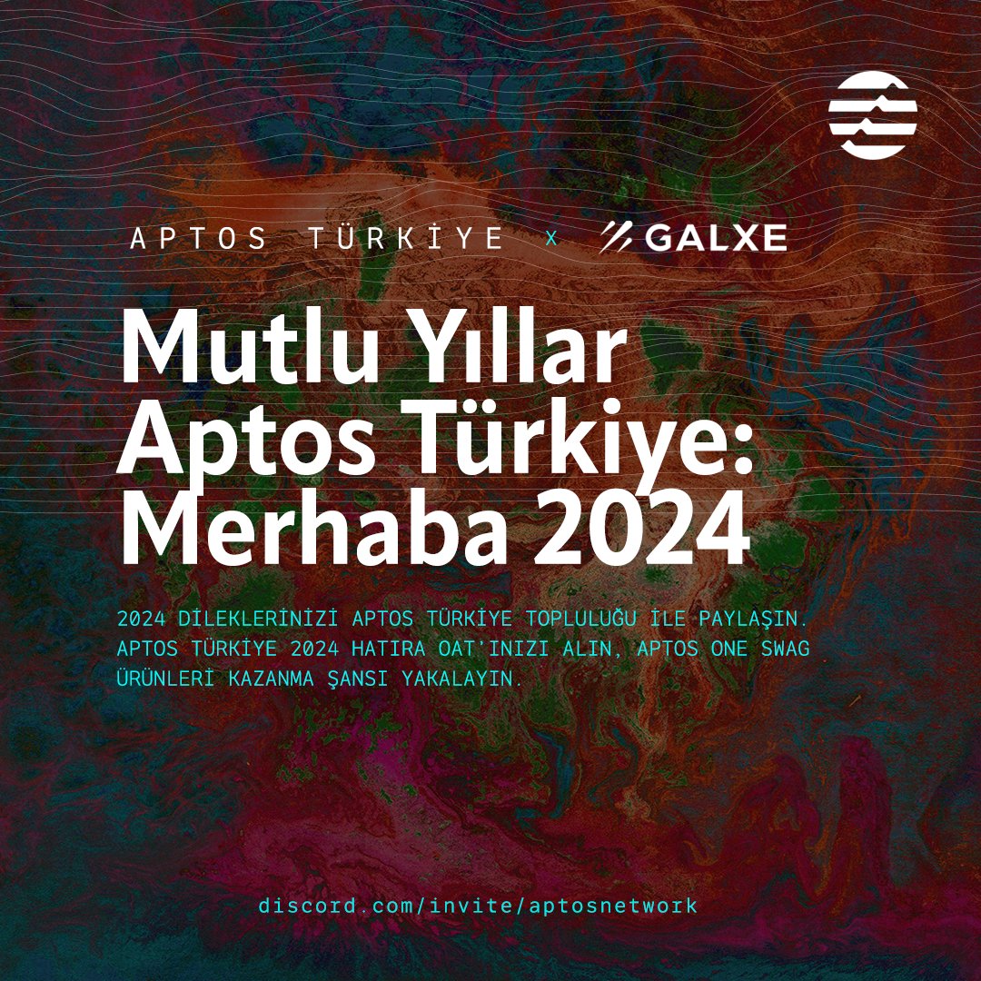 1/ 🎁 Yeni Yıla Aptos Swag Ürünleriyle Giriyoruz! 🎇

Aptos Türkiye topluluğu, olağanüstü partnerlikler, ürün lansmanları, topluluk ve ekosistem büyümesiyle dolu 2023’ü geride bırakıyor; 2024’e merhaba diyor!