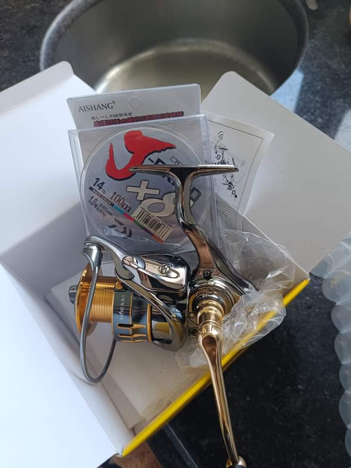 PecheMer's tweet image. Bonjour @followers 
très joli petit moulinet👌+ cadeau 😉😉
Daiwa – moulinet de pêche tout en métal (CODEK), 15Kg Max, puissance de frein, bobine peu profonde, adapté à toutes les eaux
Le lien : s.click.aliexpress.com/e/_DlABiPx