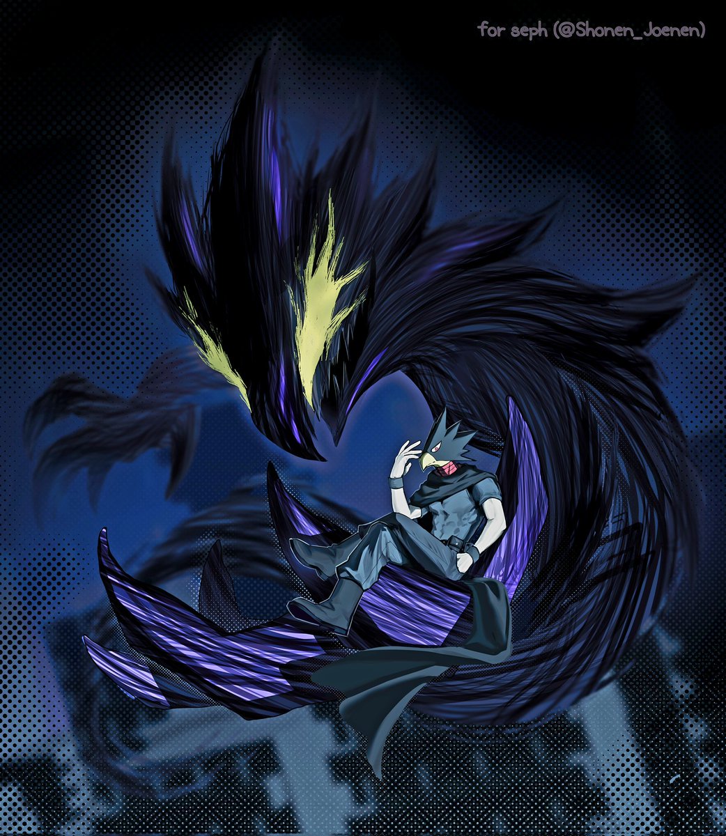 A thread of Tokoyami Fumikage art I've sponsored. Thank you to the