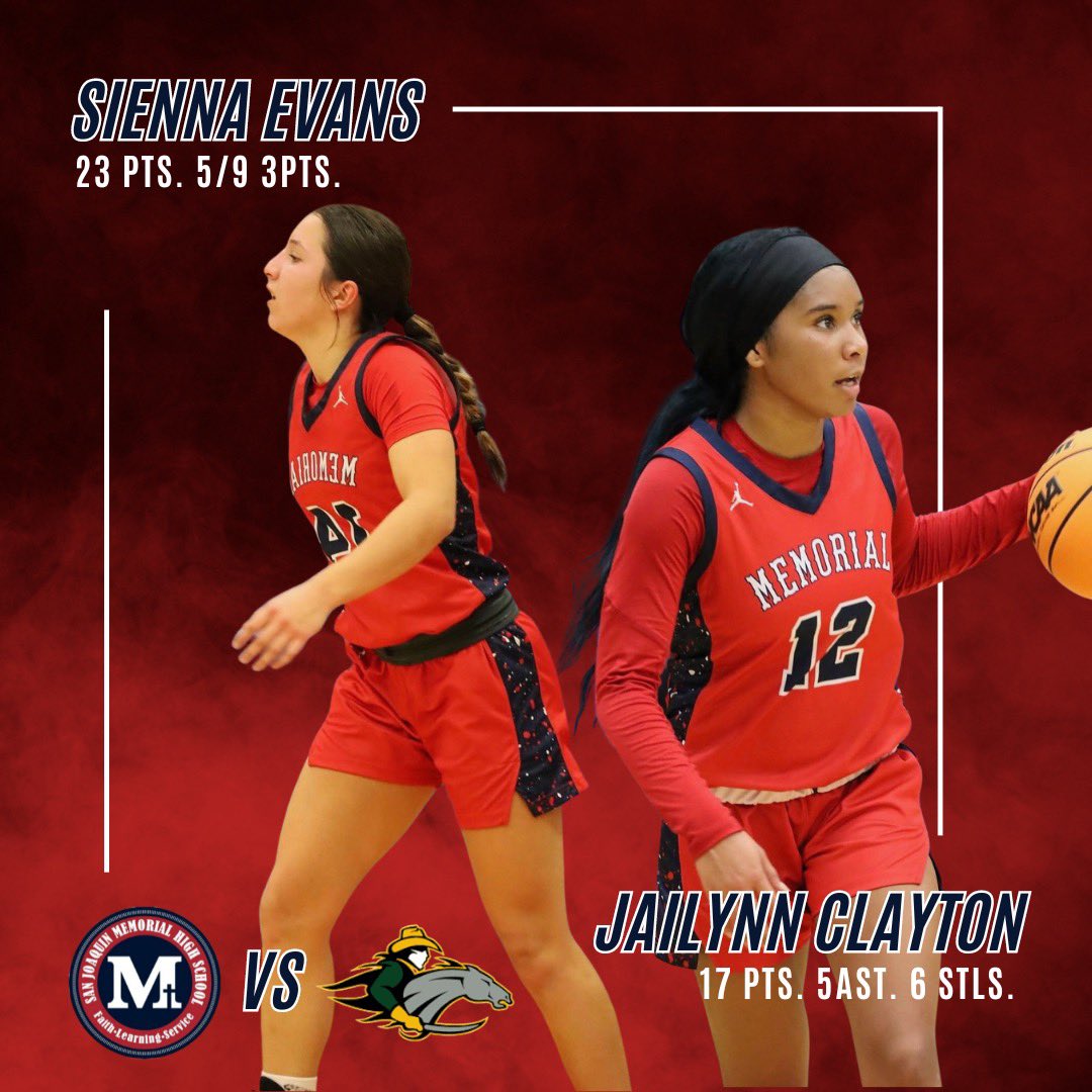 Sjm_girlsbball's tweet photo. More standout performances from last game from two of our veterans.
#MemorialMade https://t.co/YfYHb3cBOy