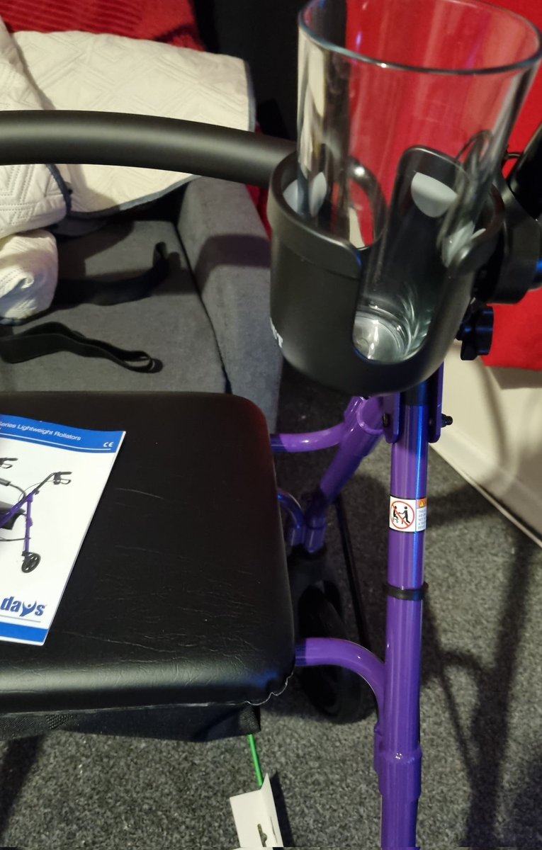 Wheelie frame ready for New Year weekend - cup holder attached for pint glass 🤣🤣 looking forward to seeing friends and Gareth. At least its a relaxed weekend that I don't have to rush around for stuff so can rest lots 🙂🙂