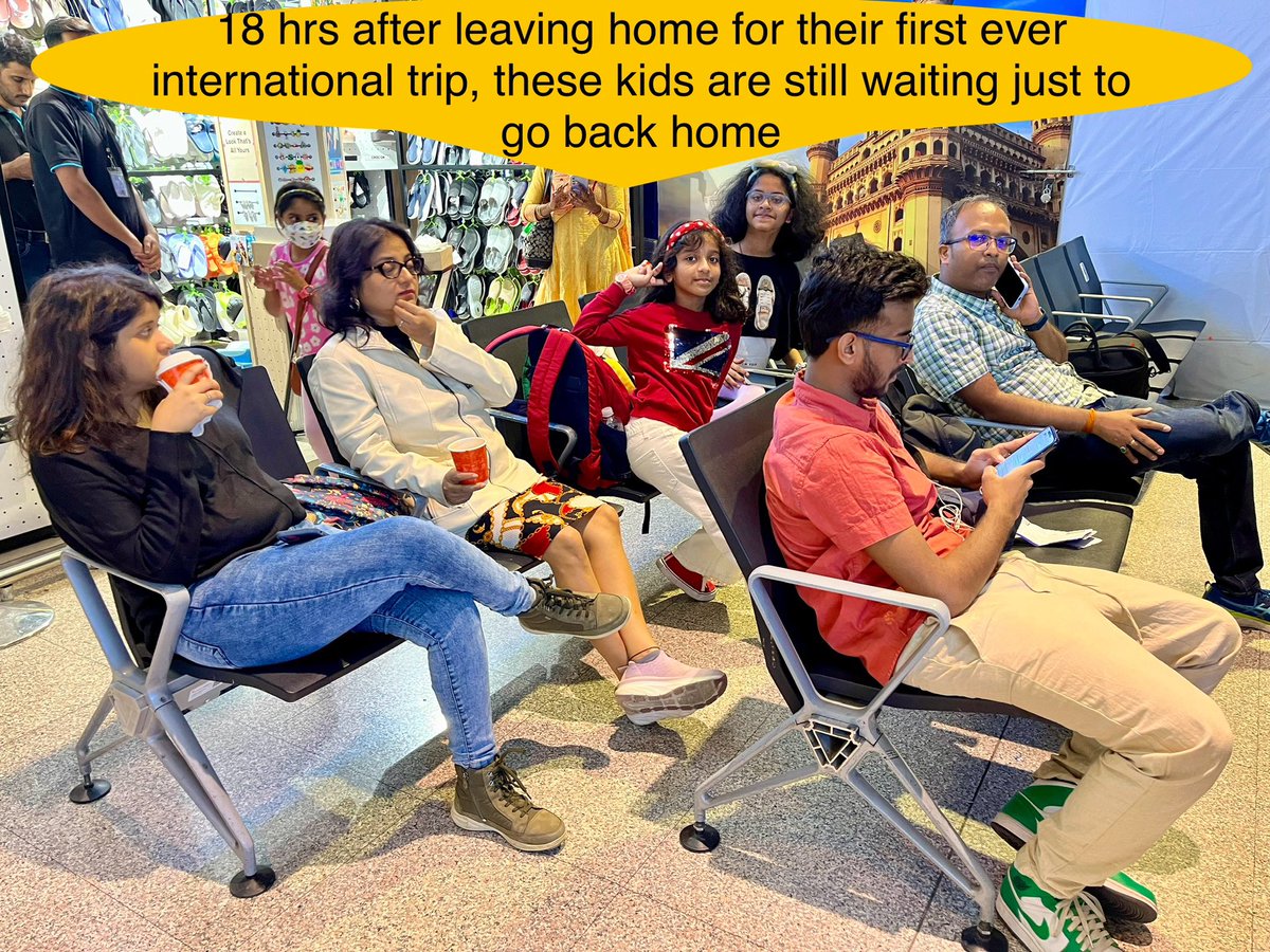 twittsatish's tweet photo. @IndiGo6E What else can an airline do to make ur trip a horror? 
An int-national trip trashed, misleading info at BLR about holding on the Colombo flight at Hyd, issuing wrong boarding passes to go back to BOM, family n kids sent back separately, chaos even after 18 hrs!😡 https://t.co/G9CqqbXm9a
