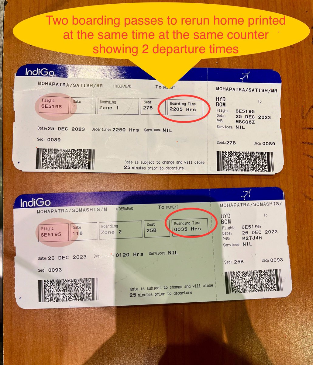 twittsatish's tweet photo. @IndiGo6E What else can an airline do to make ur trip a horror? 
An int-national trip trashed, misleading info at BLR about holding on the Colombo flight at Hyd, issuing wrong boarding passes to go back to BOM, family n kids sent back separately, chaos even after 18 hrs!😡 https://t.co/G9CqqbXm9a