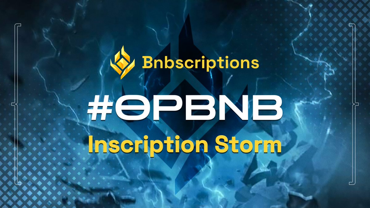 OpbnbsMarket's tweet photo. 🚨Weather Alert:#InscriptionStorm
🌩There's a #OPBNB inscription storm coming! ☄️

🌪This monumental storm, triggered by #Bnbscriptions groundbreaking #OBS20, is set to sweep across the entire #WEB3 , spanning the entirety of this bull market. https://t.co/7nLxOQZwid