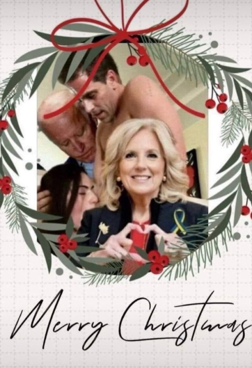 Biden's family Christmas card.