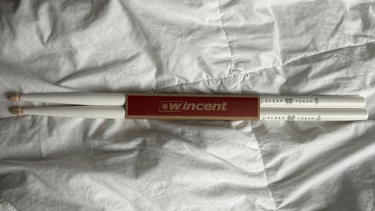 sleeptkn's tweet photo. since it is christmas and the season of giving i decided to do a giveaway!
i did get an extra wincent ii drum sticks in hopes of giving it to someone who couldn’t :) 
rules:
-rt or like this tweet 
-you can follow me or not idc hehe
thats all!! this will end in 48 hrs! goodluck! https://t.co/pafPZPQQEg