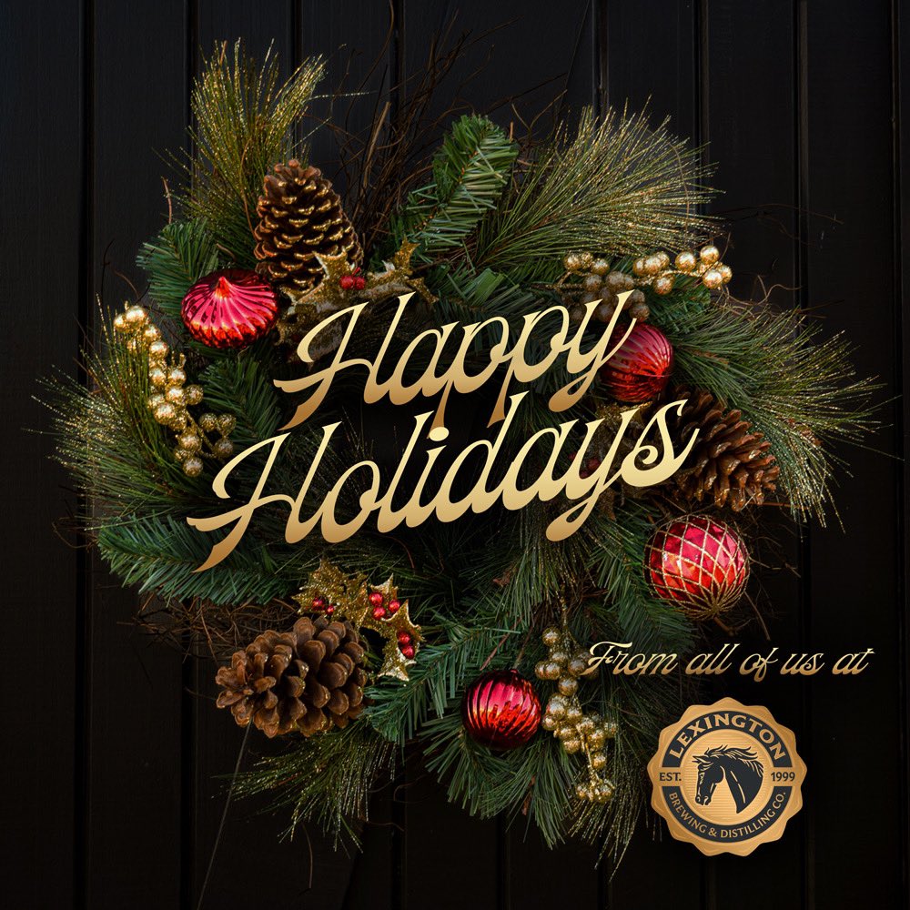 Happy Holidays from all of us at Lexington Brewing Co!🍻❄️