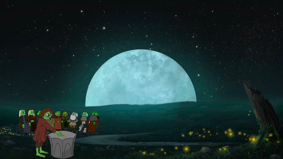 Frogosolana's tweet photo. When you're doing a meeting with your team mates to show the stuff you cookin' before it's full moon. 🐸💚 https://t.co/5AygpSDOHk