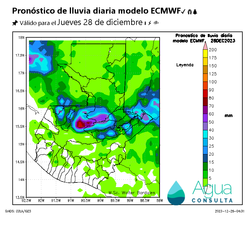 AlertaGt502's tweet photo. Pronóstico🇬🇹Martes 26/12 🎁🎄
#FrenteFrío19 y su masa de aire polar y Vaguada PreFrontal desarrollarán chubascos y lluvias fuertes en la Franja Transversal del Norte, FTDN, Caribe y Norte, vientos nortes en oriente y bajas temperaturas en el Altiplano
#ClimaGt #TraficoGt #FF19 https://t.co/9ATE6Vph3V