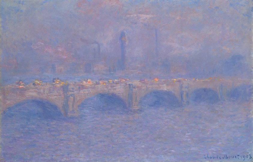Monet- Waterloo Bridge, sunlight effect