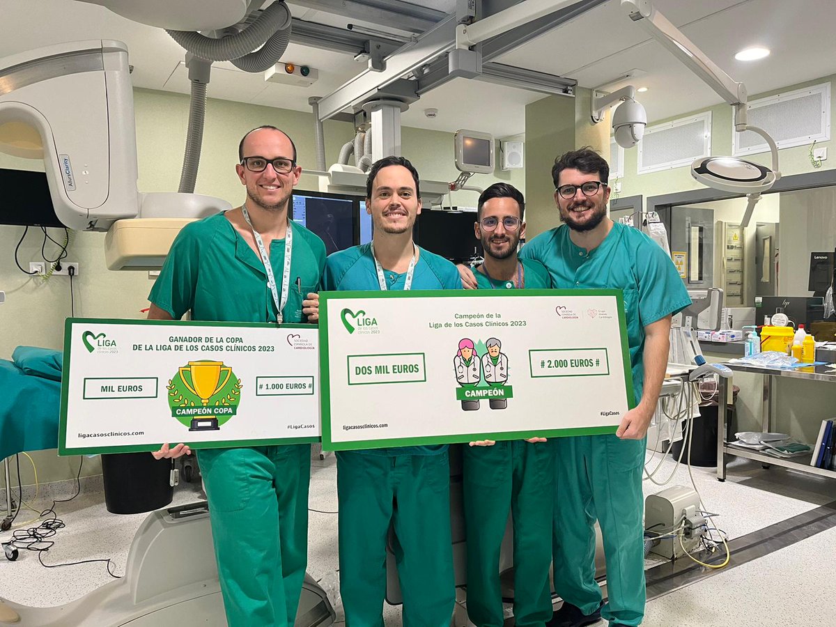 PereaJorge5's tweet photo. Un placer haber participado en la🫀 Liga de Casos Clínicos 2023🫀con la gran organización de @JovenesSec @secardiologia @IMIBIC
Un año de aprendizaje en cada jornada y elaboración de casos y muy orgulloso de que nuestro equipo haya ganado la Copa, Liga y Supercopa de Naciones🎉🎉 https://t.co/nxMNUYqYVP