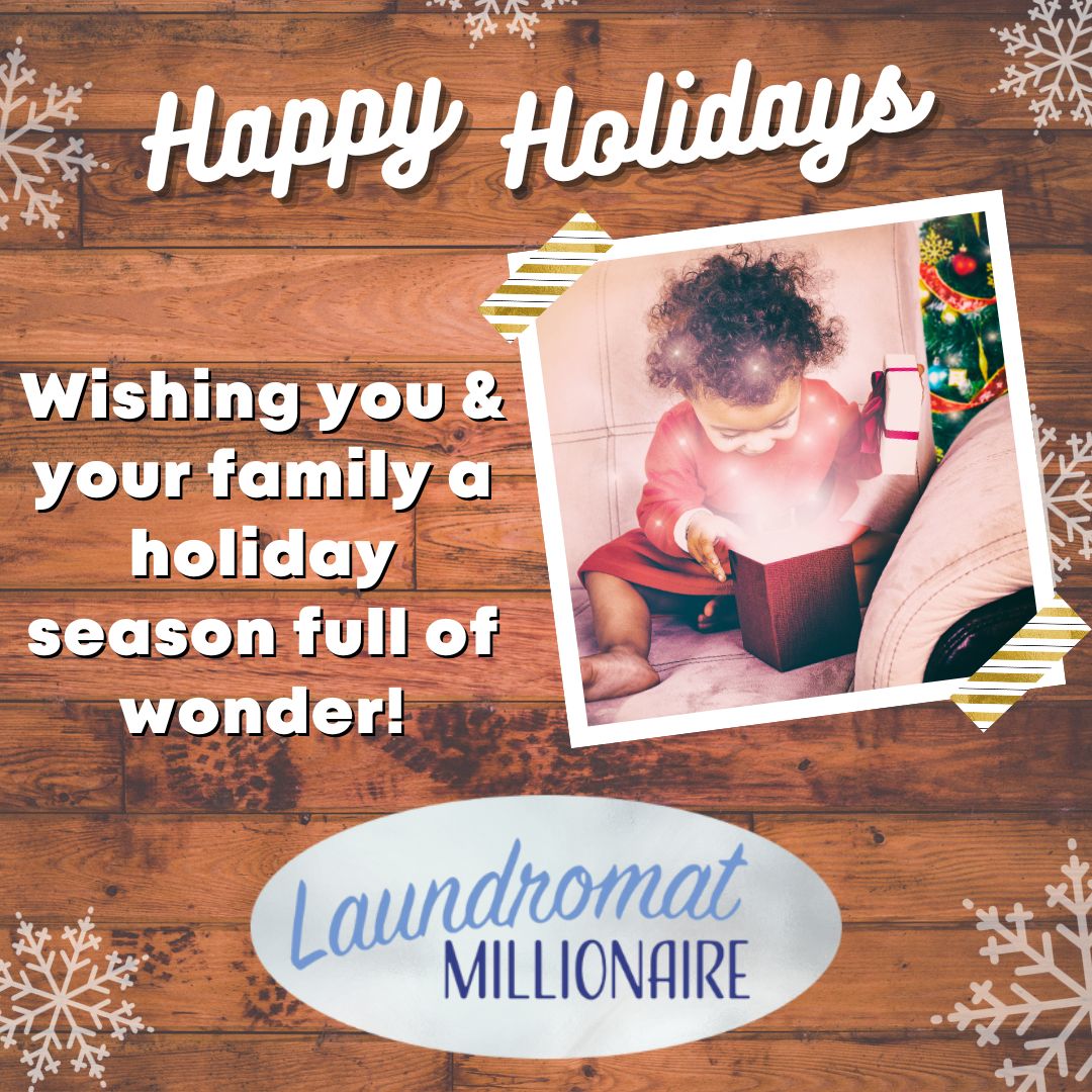 Merry Christmas and happy holidays from us all at Laundromat Millionaire 🎄🥳