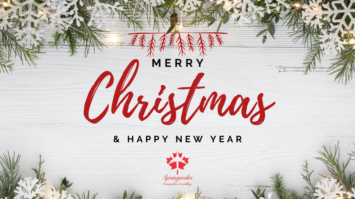 SpringwaterImm1's tweet image. 🎄 Season&apos;s Greetings from Springwater Immigration Consulting! 🌟 As we celebrate the festive season, we&apos;re grateful for the trust and collaboration of our clients and partners. Wishing everyone joy, love, and laughter. Merry Christmas! 🎅 #NewBeginnings 🎉