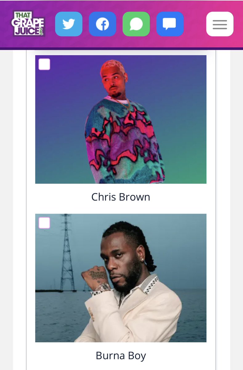 theadeszn's tweet photo. Burna Boy also got nominated as “Best Male Act” alongside Drake, Usher, Chris Brown, Jung Kook &amp; Travis Scott at the Grapejuice 2023 End of the year awards 🏆 https://t.co/7XQCYpuTnc