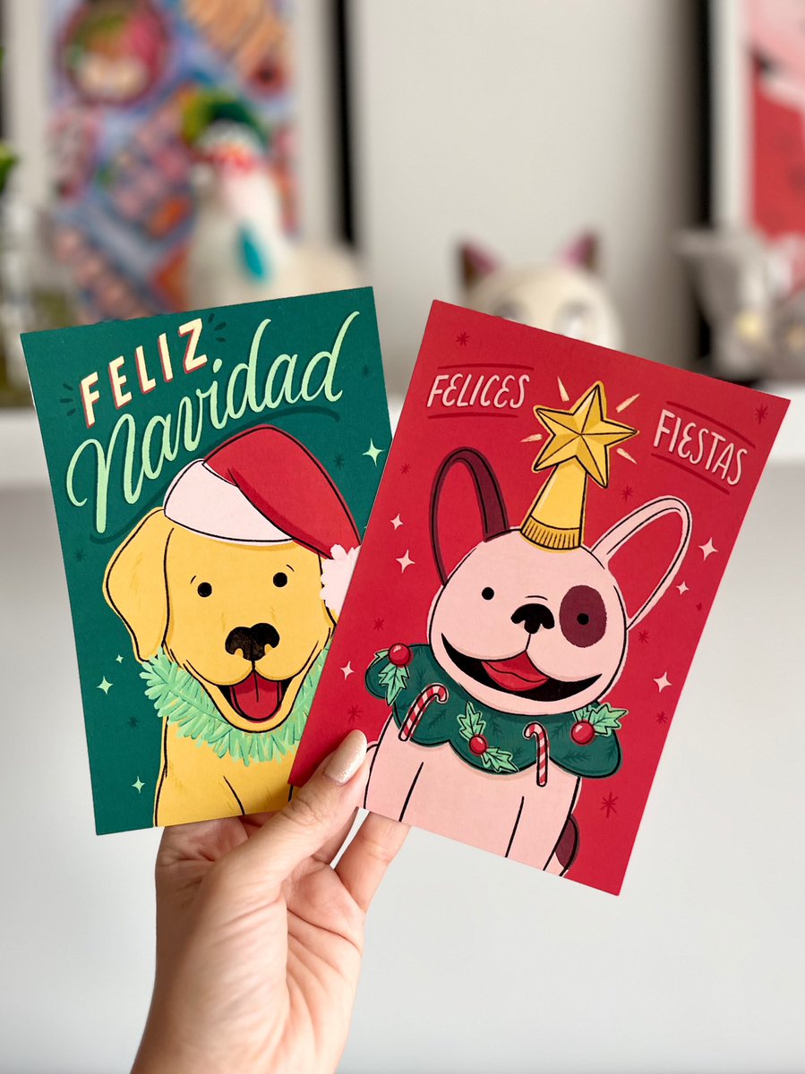 cmichelv's tweet photo. Hice postales navideñas para agradecer a mis seres queridos este año, inspiradas en mis 2 gorditos ✨ https://t.co/HeqLUOHdxR