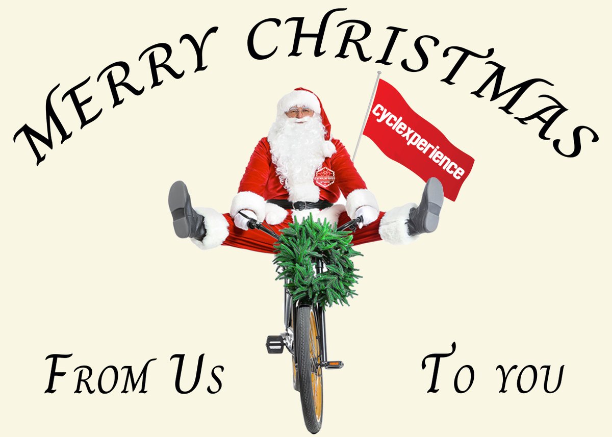 Merry Christmas from the Cyclexperience family to yours! 

May your day be filled with warmth, joy, and the simple pleasures of life. 

Whether you're taking a festive ride or spending time with loved ones, we hope your Christmas is truly magical!