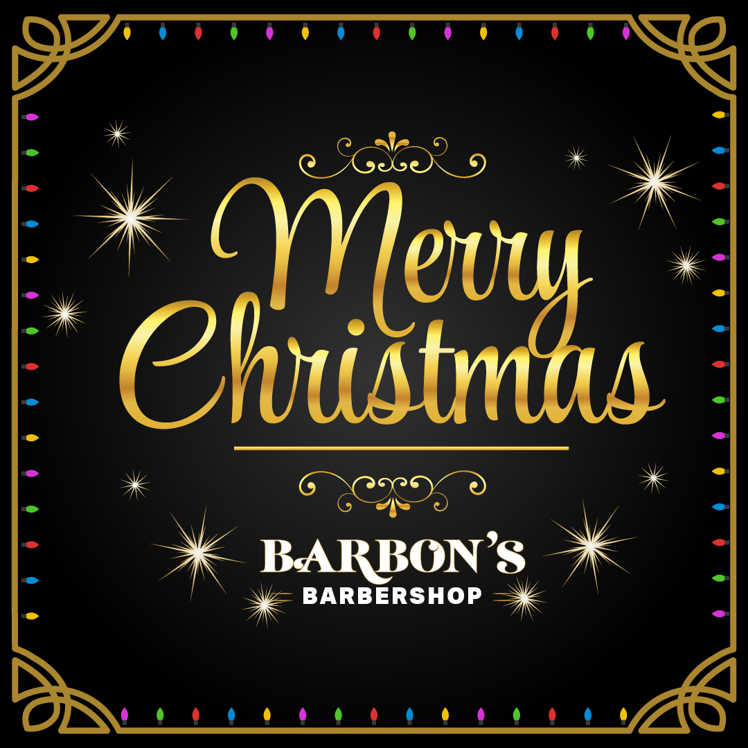 BarbonsBarber's tweet photo. ✂️🎄 Merry Christmas from Barbon's Barbershop! 🎄✂️

Wishing you a dapper and delightful Christmas season filled with the warmth of friendship and the joy of looking sharp! May your holidays be as polished and stylish as your favorite haircut.

#MerryChristmas #HappyHolidays https://t.co/efbhJUT6P6