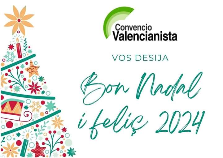 ConvencioVal's tweet photo. 🎄🥂Convenció Valencianista vos desija...

💫Bon Nadal i feliç 2024. https://t.co/b6wNUus0LB