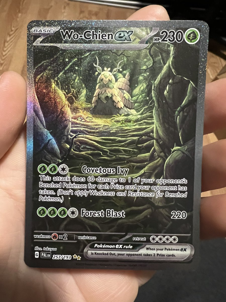 Dadizard's tweet photo. Not a bad way to end it. The last pack in the Pokémon holiday calendar… 🤩
#firepulls #wochienEX https://t.co/0ioMlUwuoT