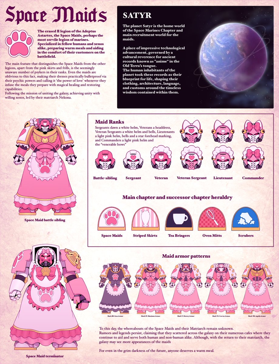 ChumiiCham's tweet photo. Updated chapter sheet for the Space Maids 💖✨

couldn’t make a holiday themed post but this should do as a little gift from me to you guys ;3

hope you like it~ https://t.co/GdVpJ4rUEW
