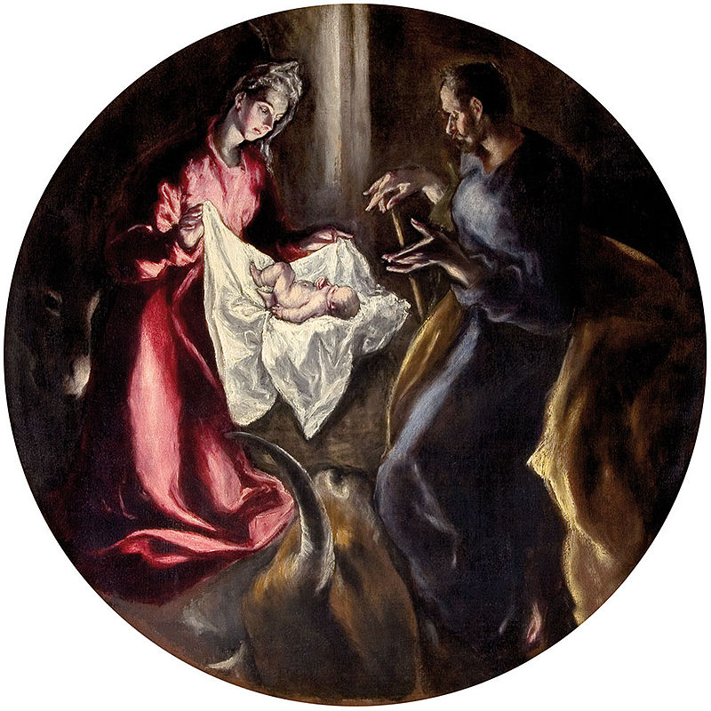 La Natividad de Jesús (El Greco) #Historia #Arte #SigloXVII #Navidad