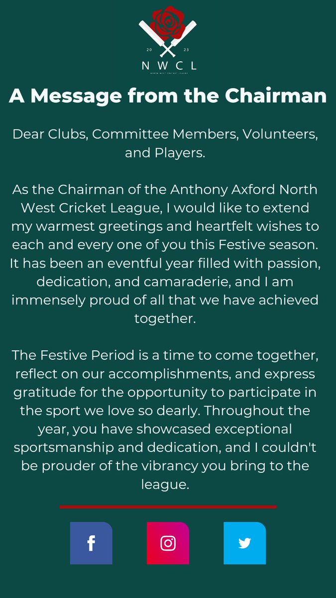 NorthWest Cricket League tweet media
