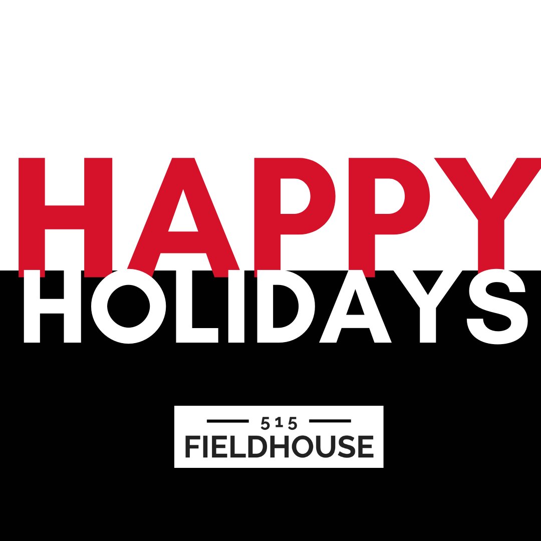 Happy Holidays from 515 Fieldhouse! Can't wait to see everyone in 2024! 🎄🎅