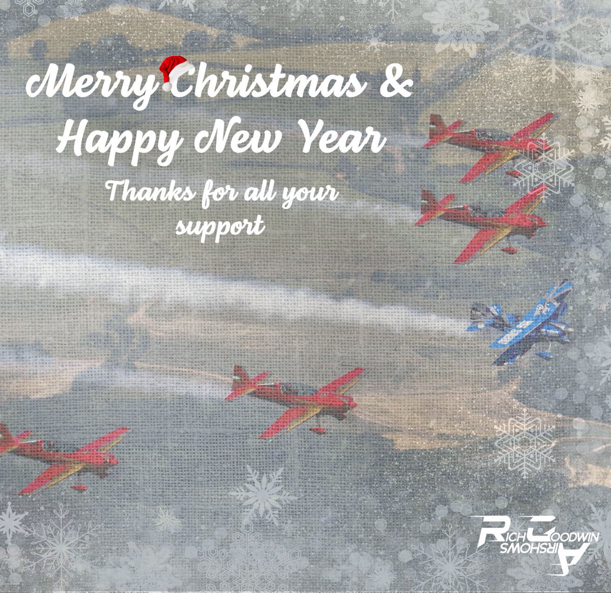 Merry Christmas & Happy New Year From Rich Owen & The Rest Of The Team 🎅🎄🙌 Thanks for all your support this year with your incredible videos & pictures throughout the season. See You In 2024 ✅ #richgoodwinairshows #Silmid #airdisplay #aircraft #biplane