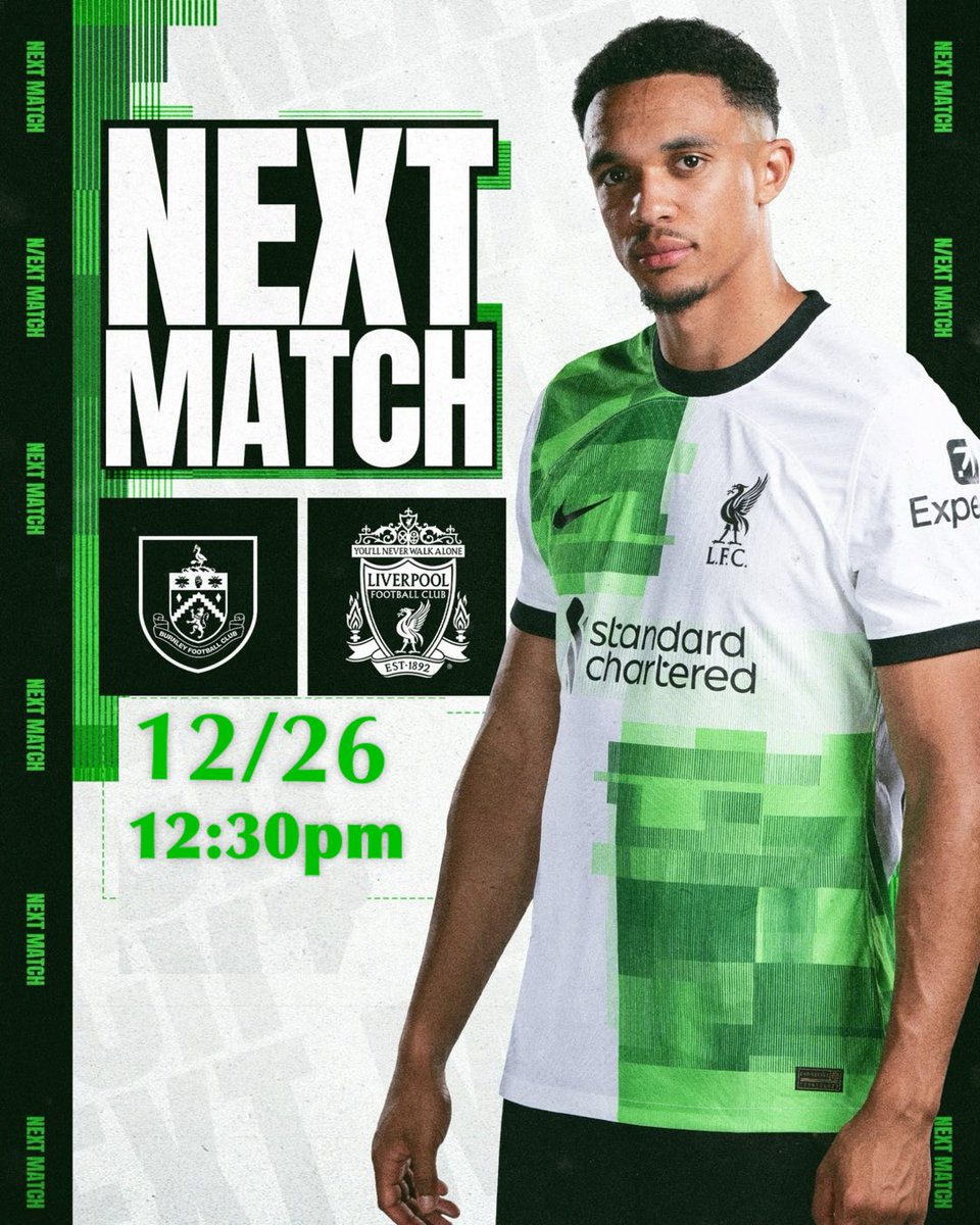 🔴We will be at Maloney's Local-Downtown Tampa for this weekday PL match against Burnley on Tuesday. (Boxing Day)
Kick off is at 12:30pm. Come out and support the Reds!! Up the Reds! ⚽️🟢