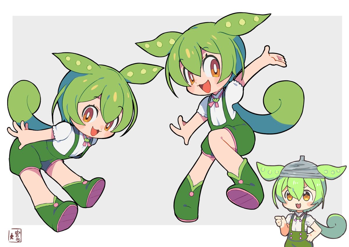 ずんだもん「のだ #ずんだもん 」|宮田奏のイラスト