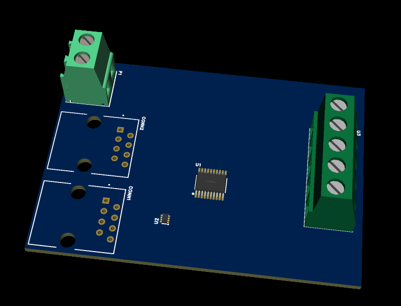 The holiday season continues with some express work! The new customer needs one PCB, but a friend asked for a DMX512 light control. (I can publish this) I hope he will like it!